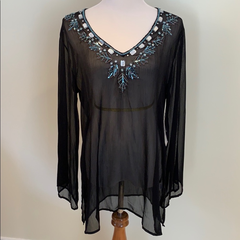 Katherine New York sheer top